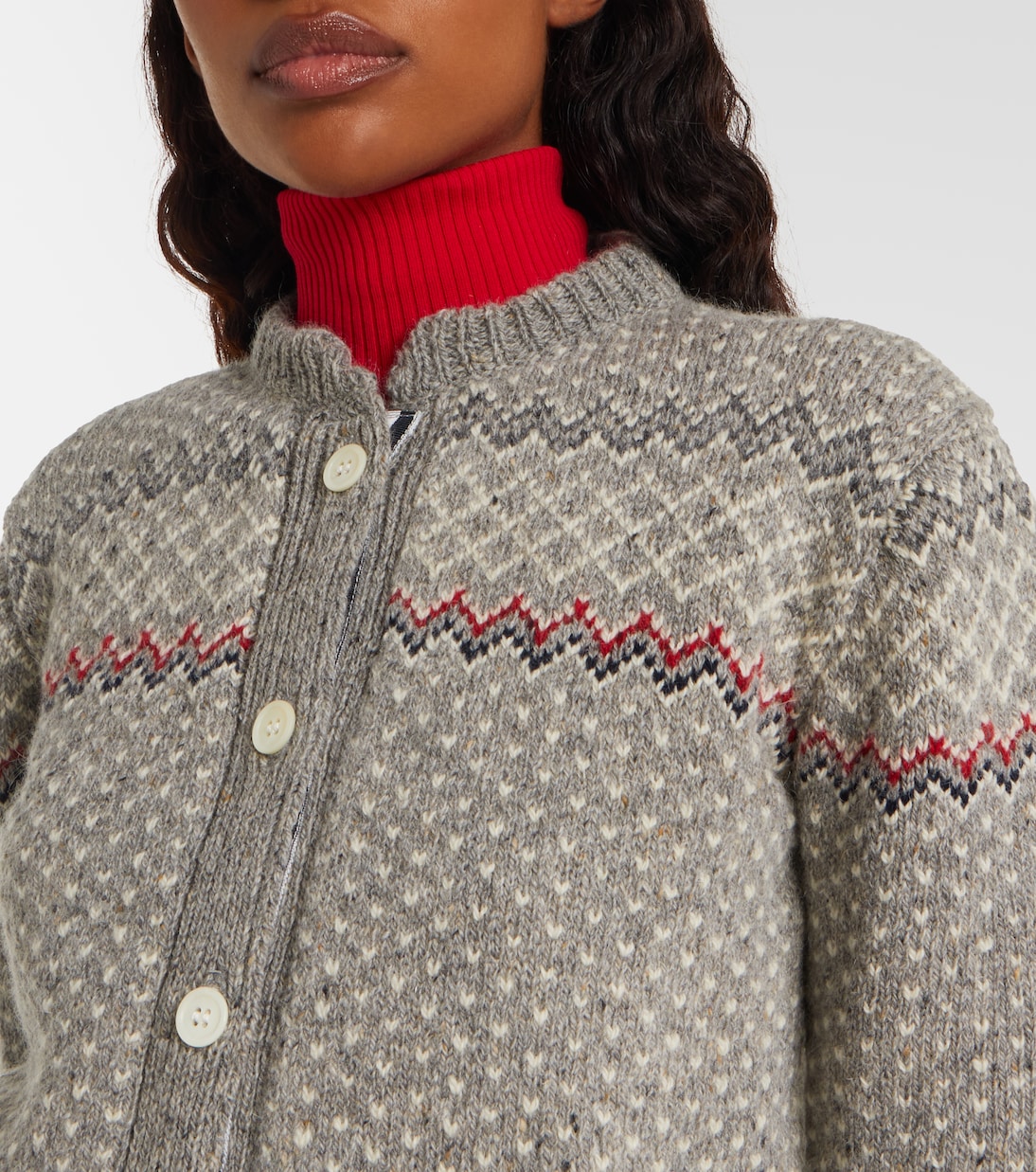 Wool and mohair cardigan | Thom Browne