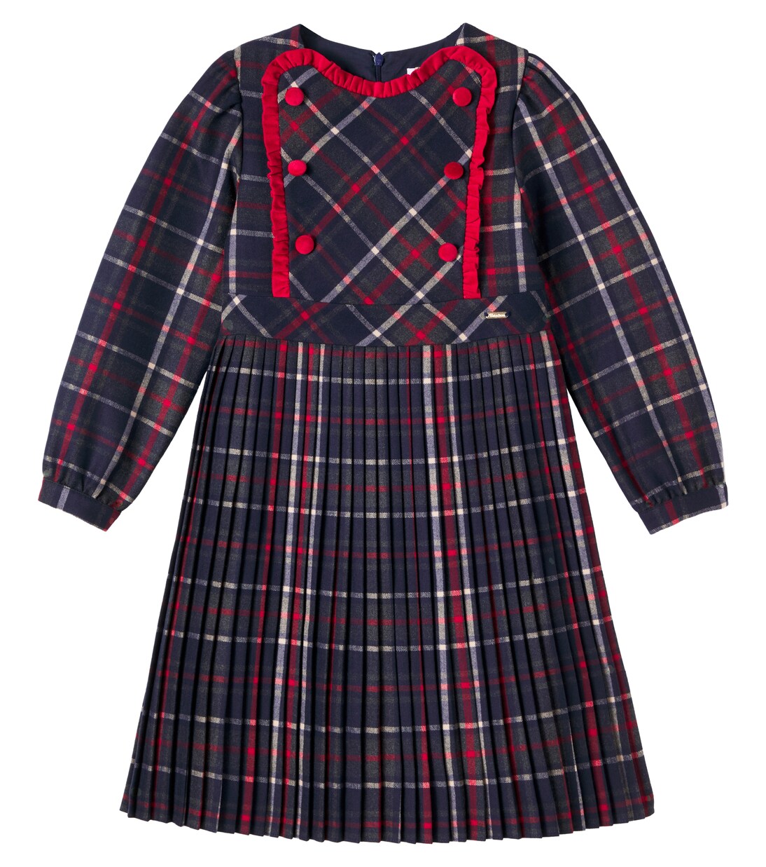 Plaid pleated dress | Patachou