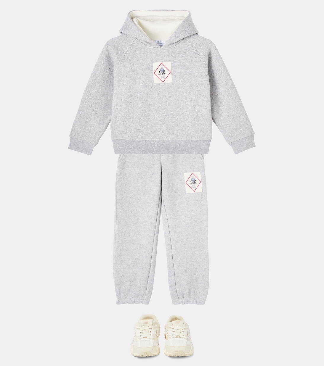 Logo cotton fleece sweatpants | C.P. Company Kids