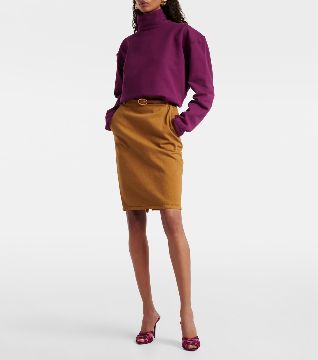 Sandalen Chandelle 95 aus Satin | Saint Laurent