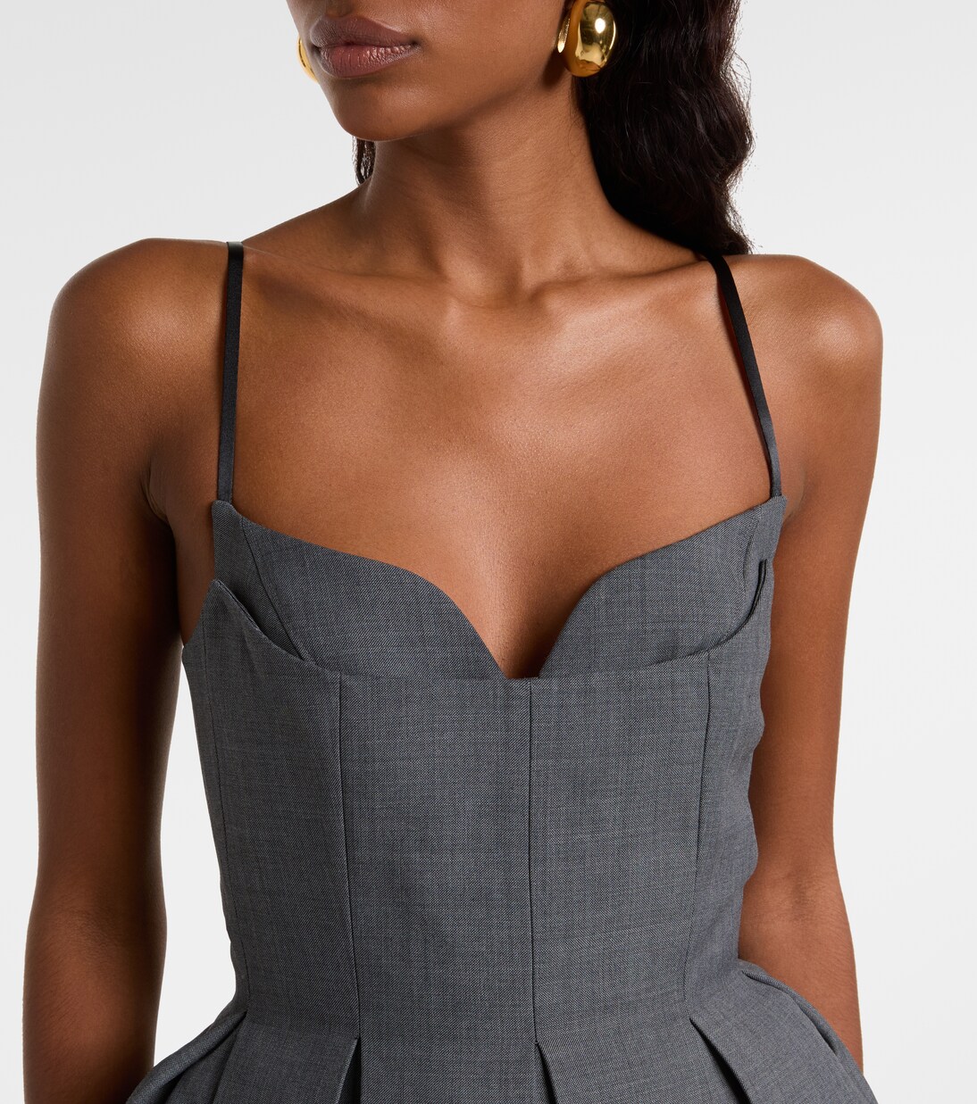 Abito corto a pieghe | Shushu/Tong