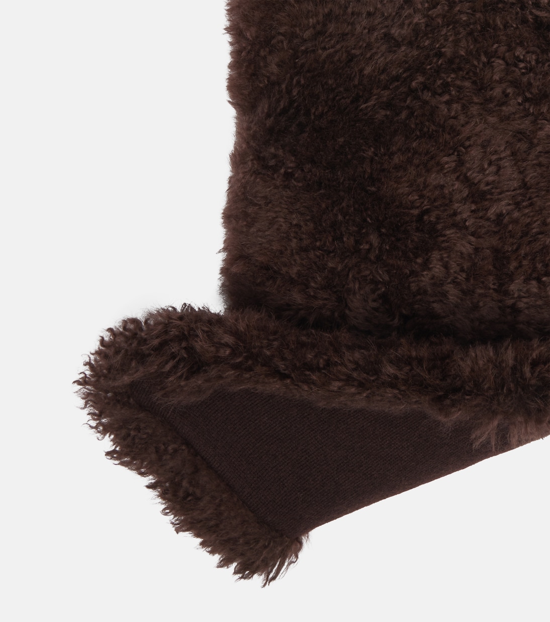 Shearling and wool scarf | Yves Salomon
