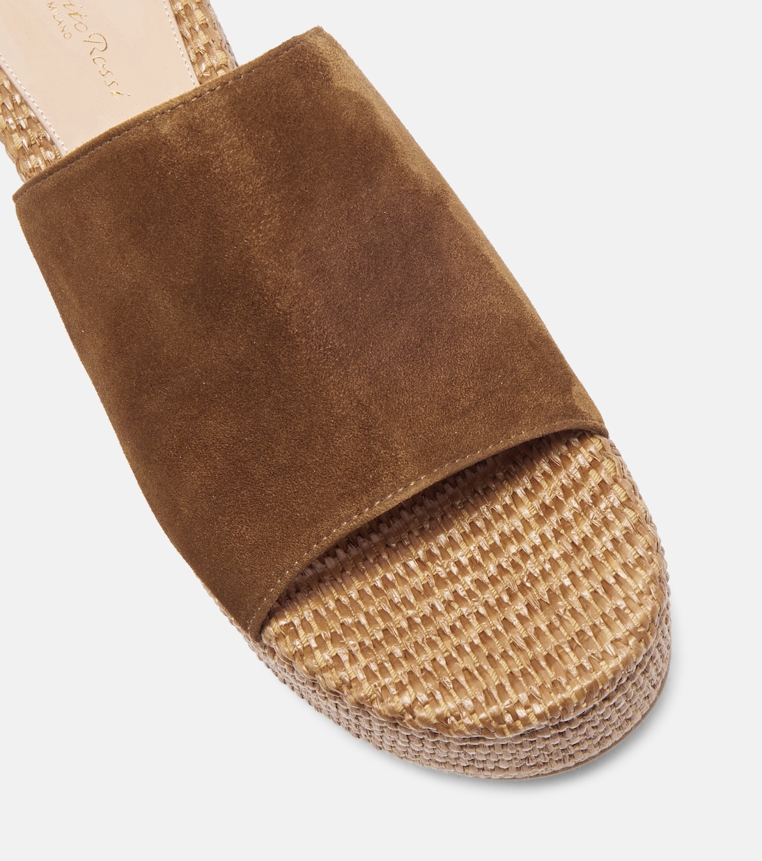 Suede platform espadrille mules | Gianvito Rossi