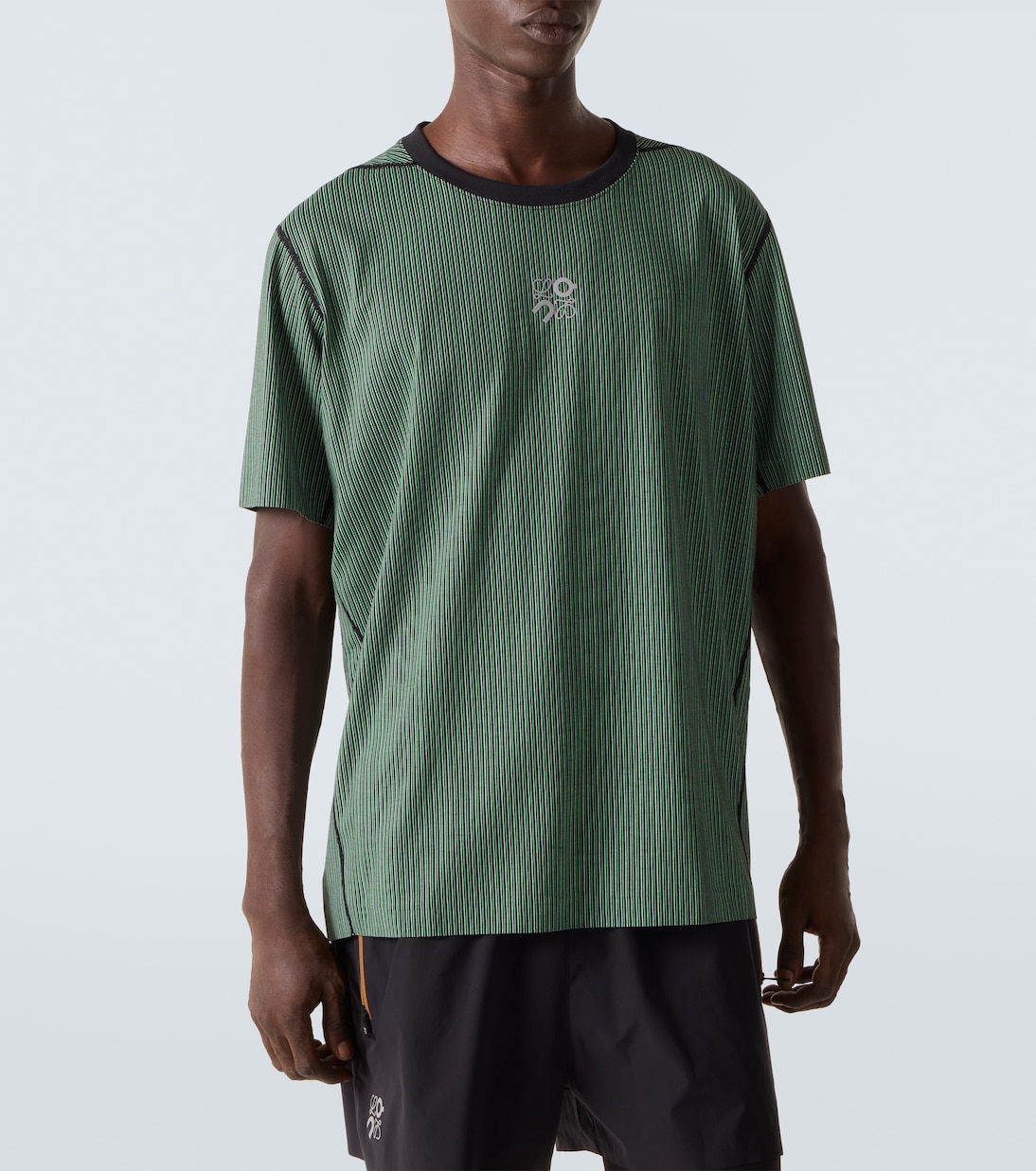 x On striped technical jersey T-shirt | Loewe