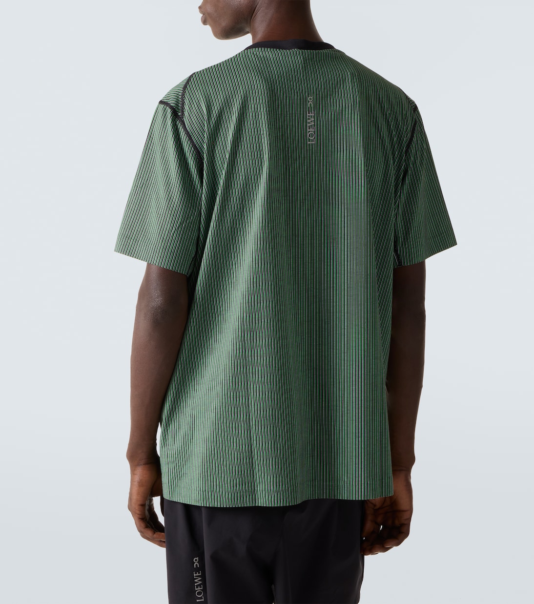 x On striped technical jersey T-shirt | Loewe