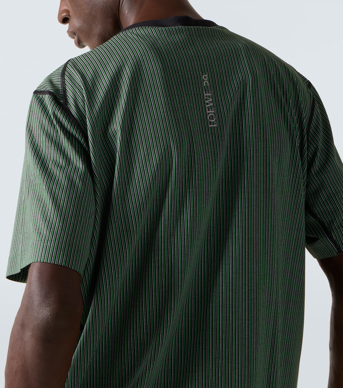 x On striped technical jersey T-shirt | Loewe