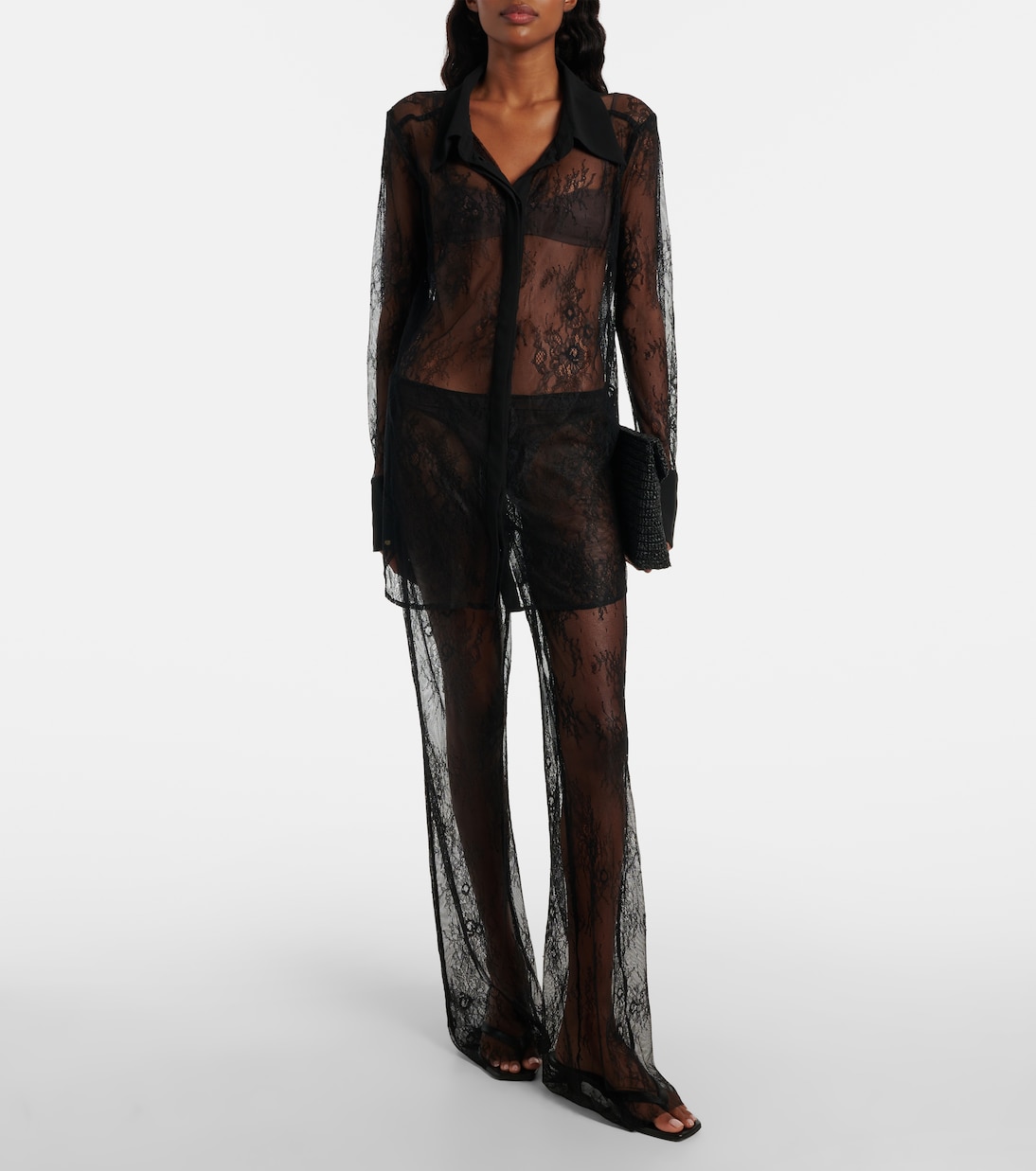 Allen floral lace shirt | Bananhot