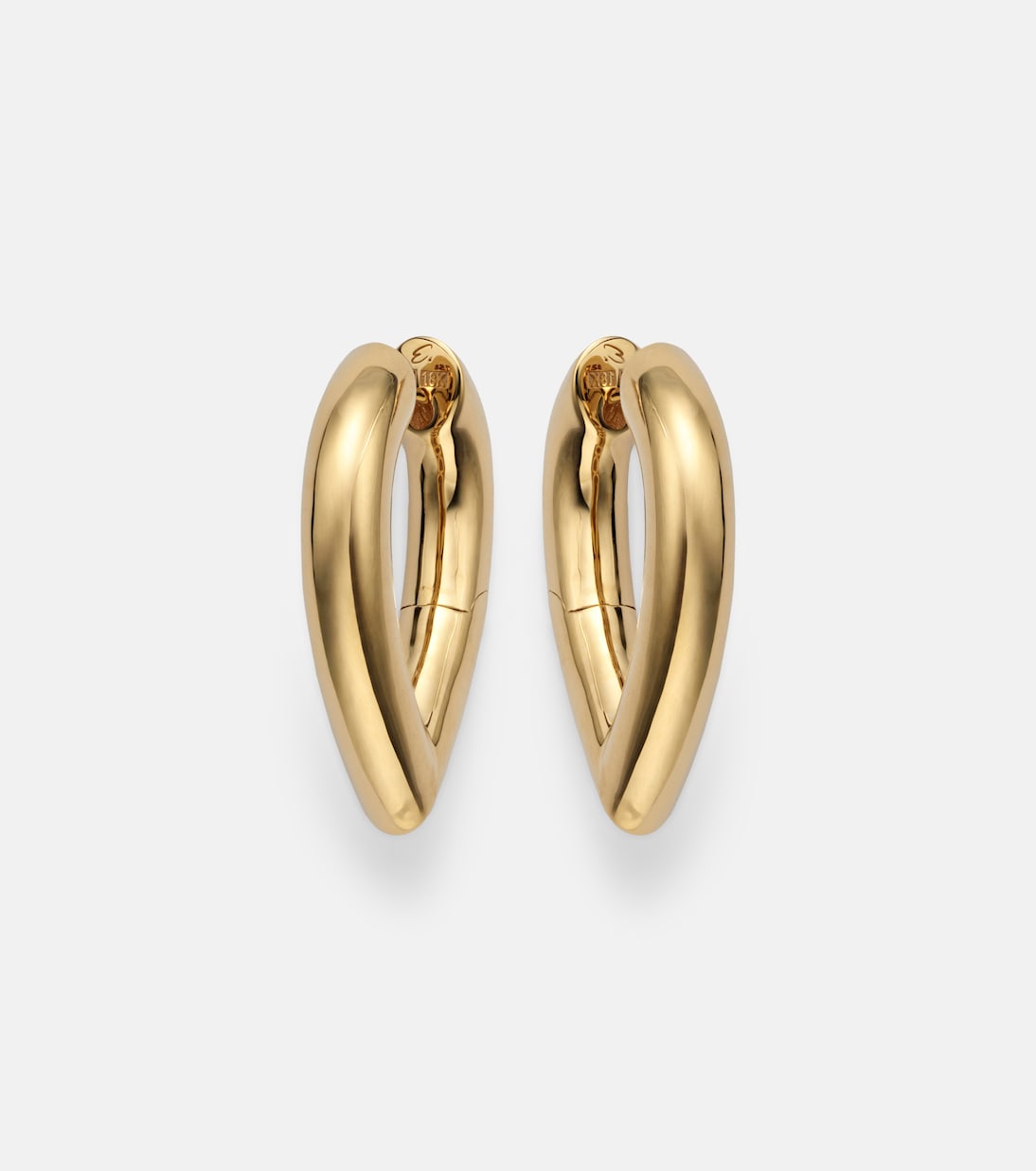 Drop Link Medium 18kt gold earrings | Engelbert