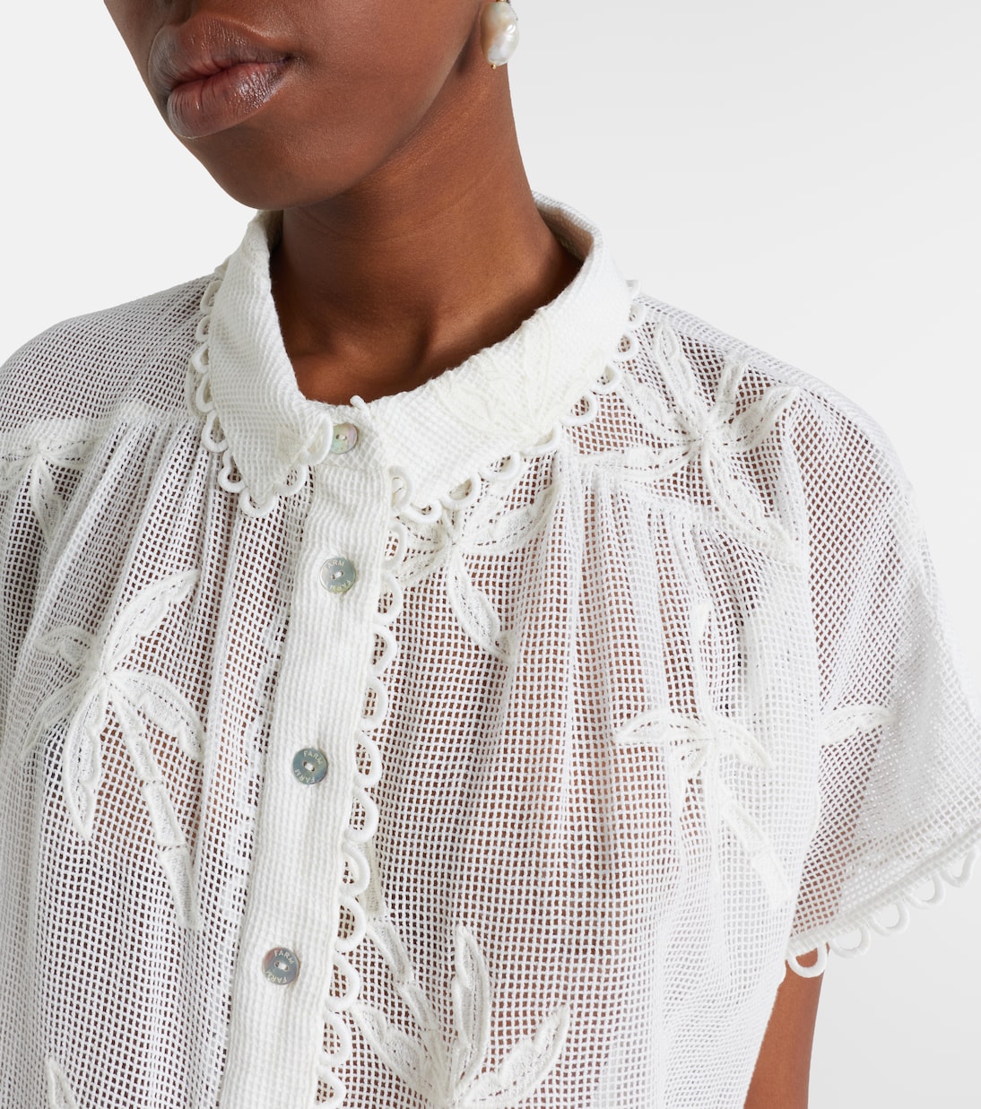 Chemise brodée en coton | Farm Rio