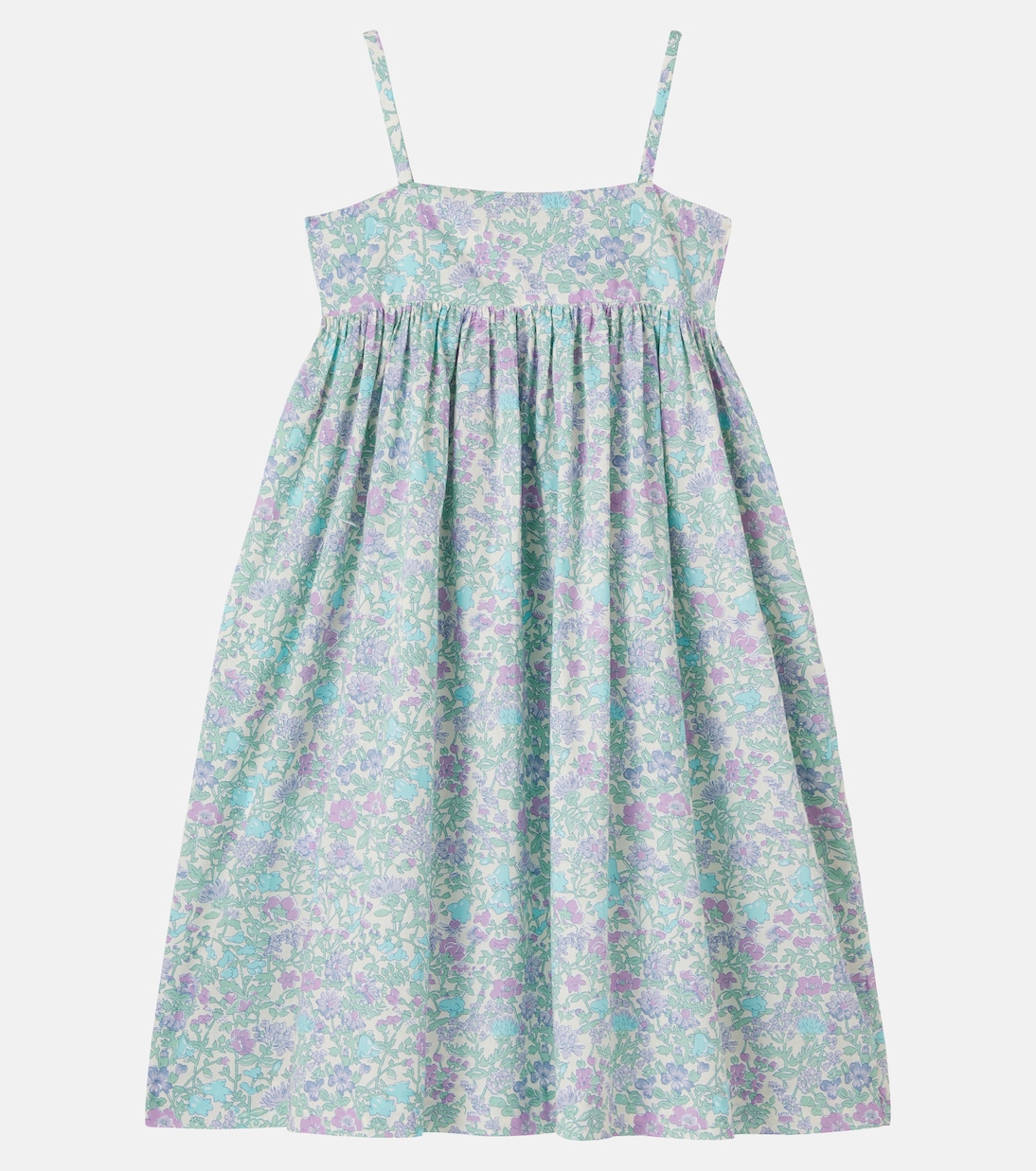 Passion floral smocked cotton dress | Bonpoint