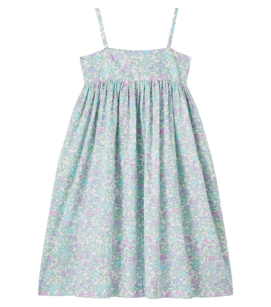 Passion floral smocked cotton dress | Bonpoint