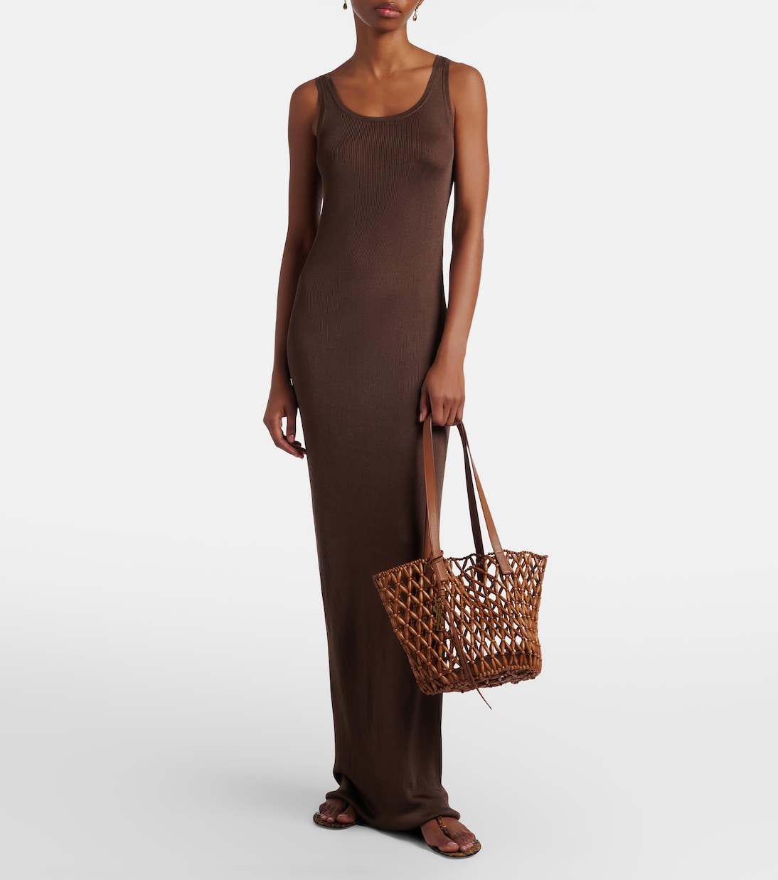 Tote Bag Panier Small aus Holz | Saint Laurent