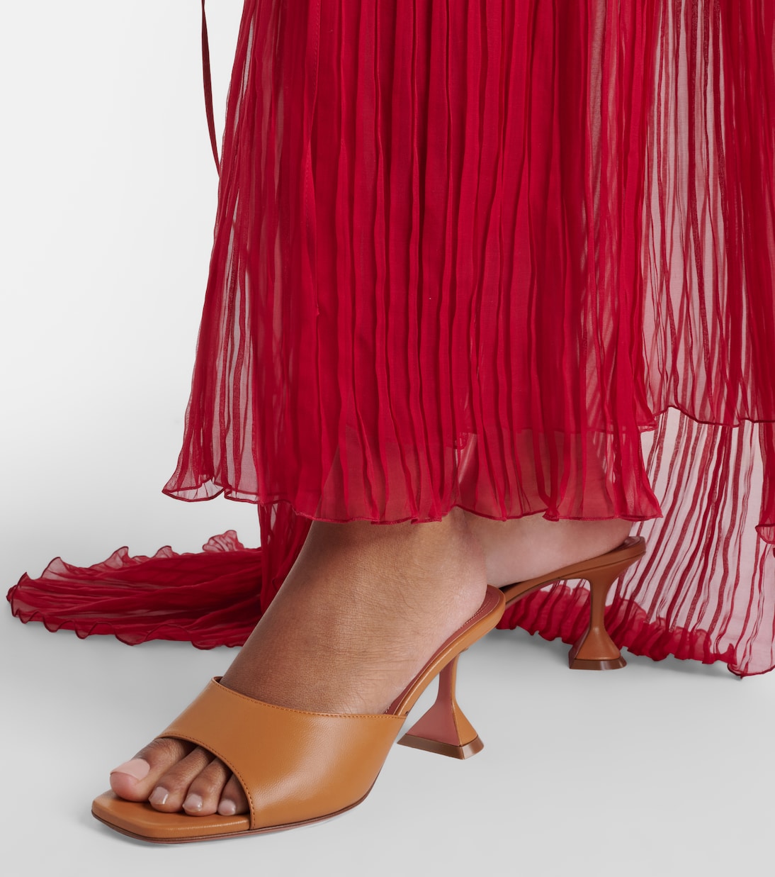 Lupita 70 leather mules | Amina Muaddi