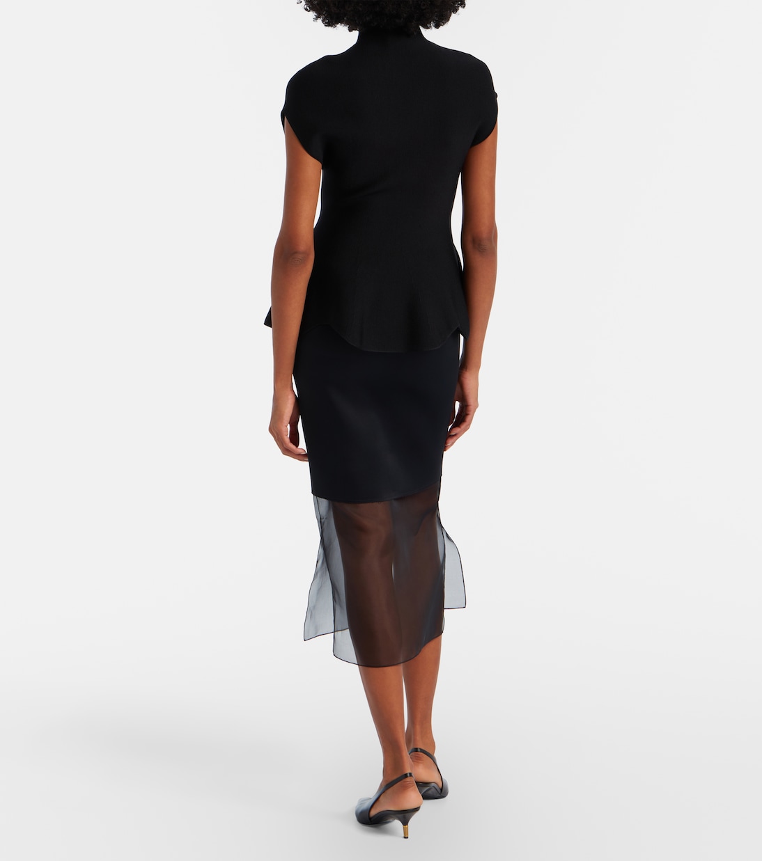 Sybil layered midi skirt | Khaite
