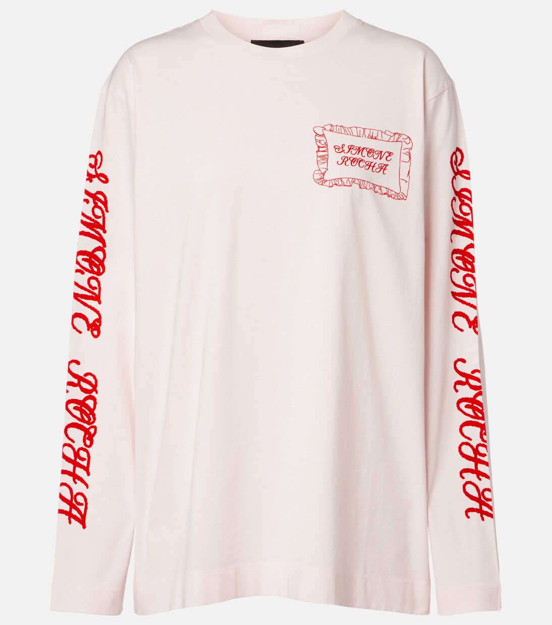 Pillowcase printed cotton jersey T-shirt | Simone Rocha