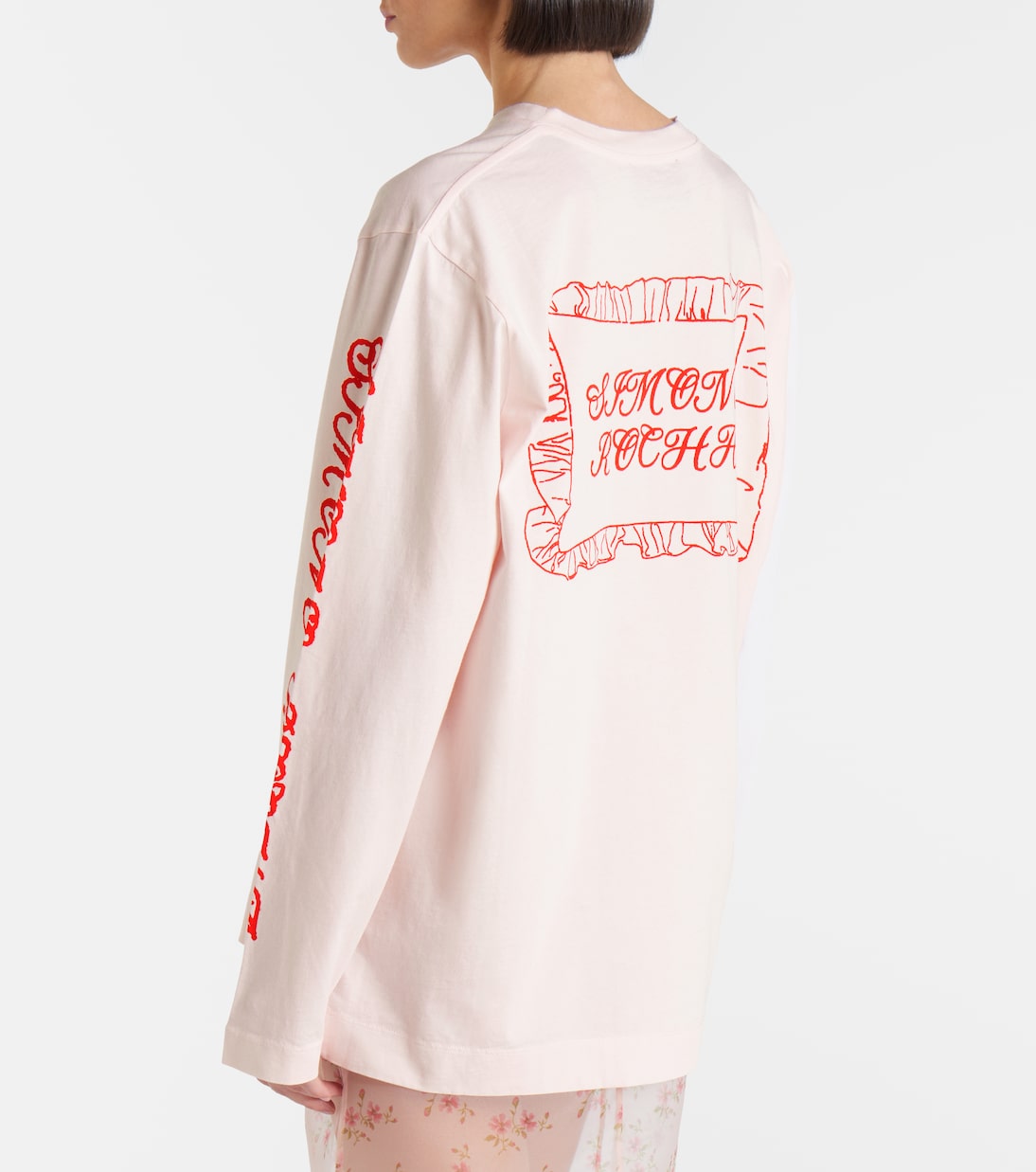 Pillowcase printed cotton jersey T-shirt | Simone Rocha