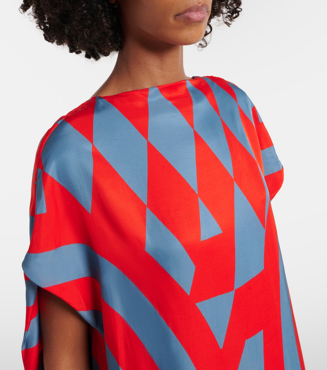 Printed satin maxi dress | Dries Van Noten