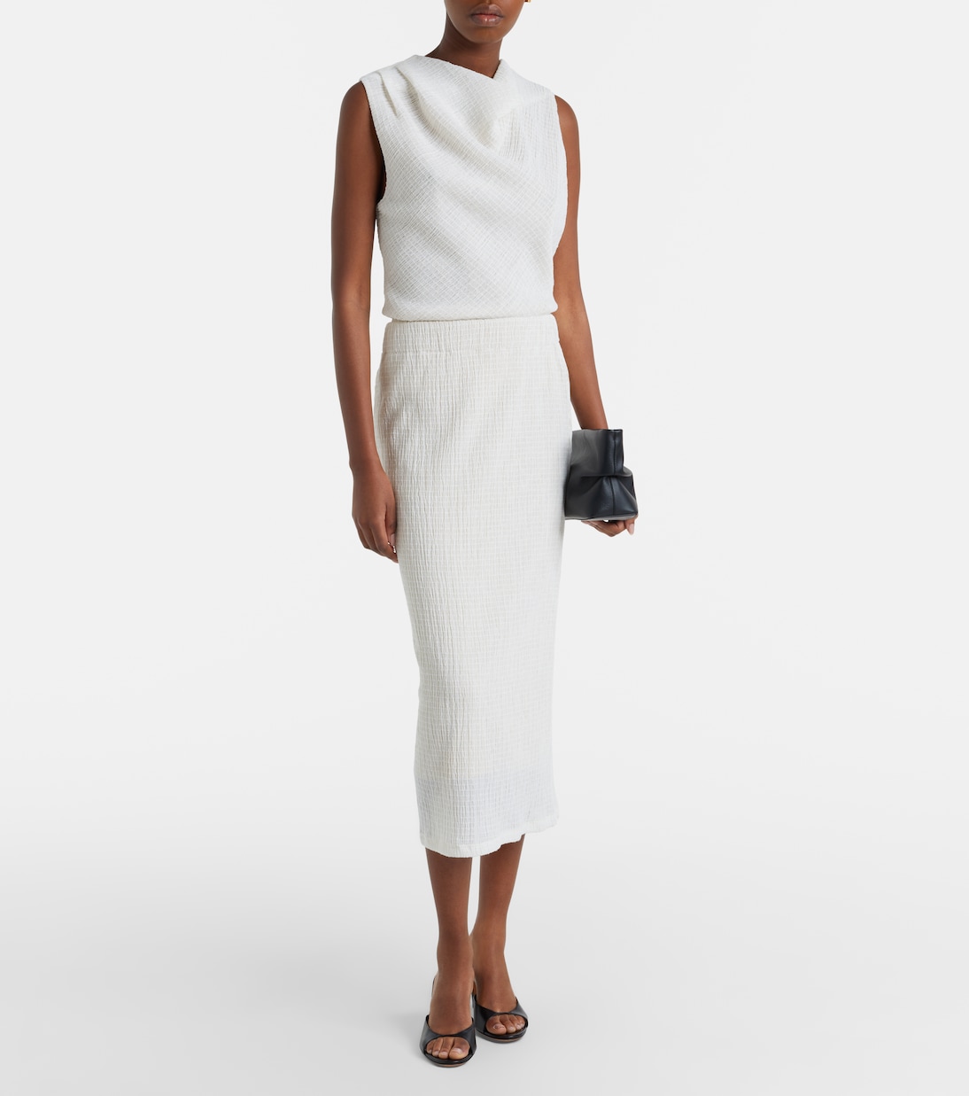 Draped knitted top | Vince
