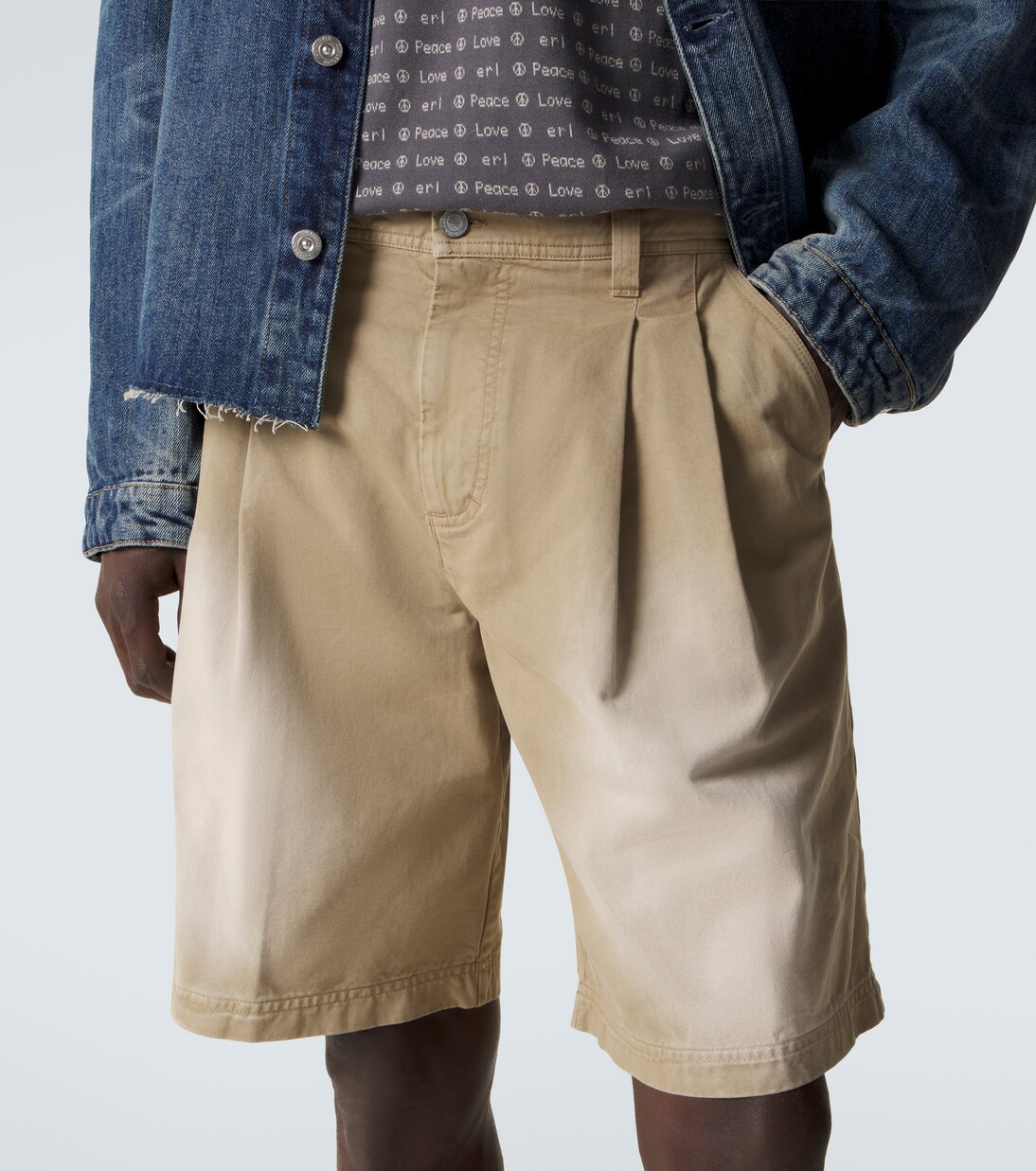 Bermuda-Shorts aus Baumwoll-Twill | ERL