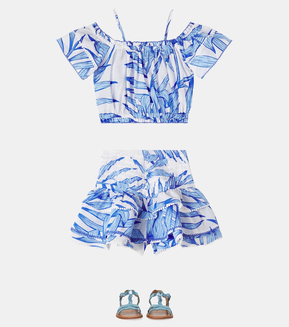 Top Donna en coton à fleurs | Poupette St Barth Kids