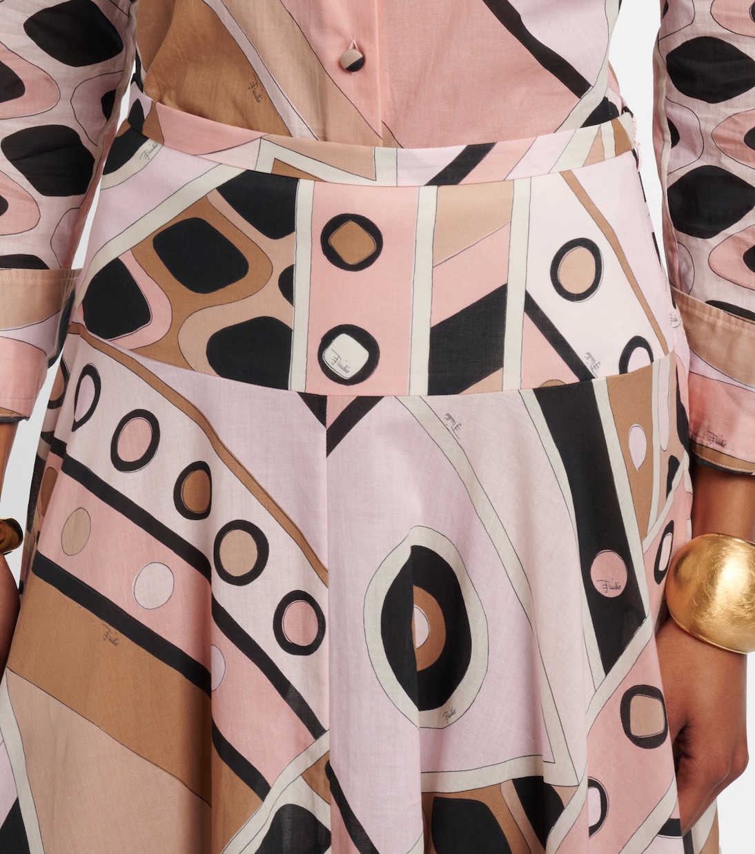 Vivara cotton muslin maxi skirt | Pucci