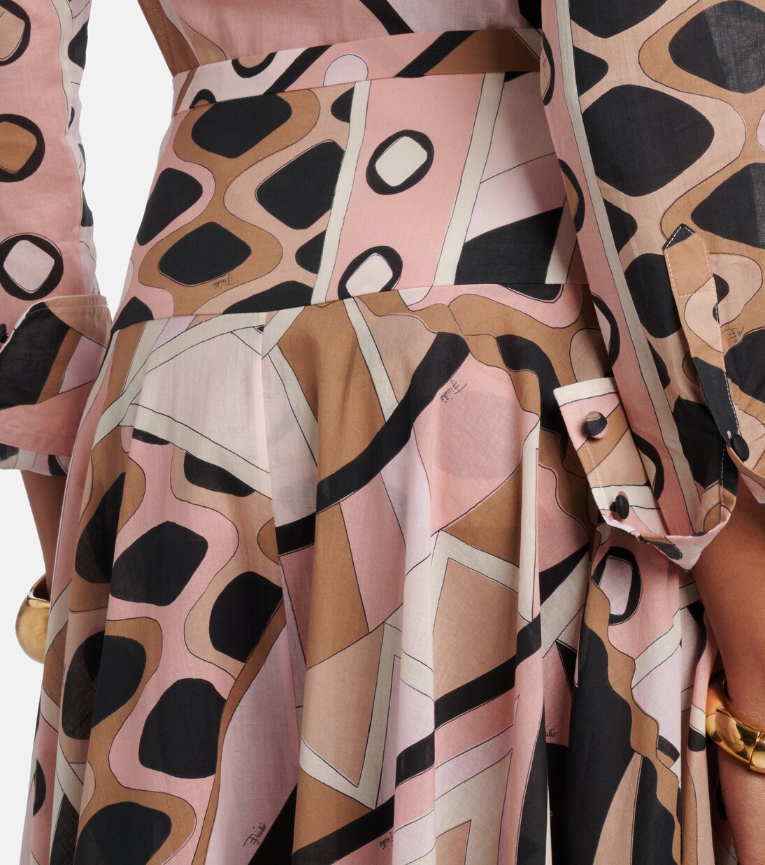 Vivara cotton muslin maxi skirt | Pucci