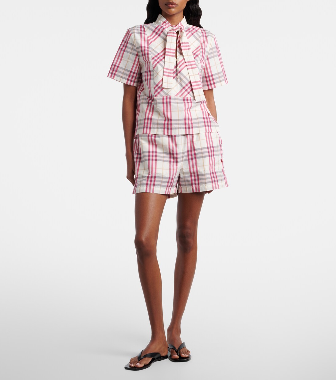 Blusa Olea in cotone Burberry Check | Burberry