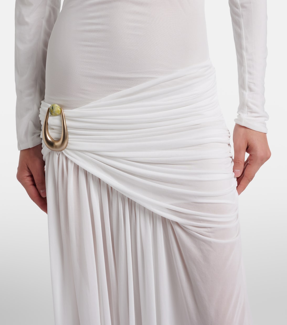 Stone Pin draped jersey gown | Christopher Esber