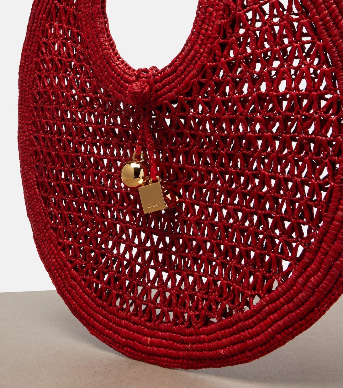 Spiaggia Small raffia top-handle bag | Jacquemus