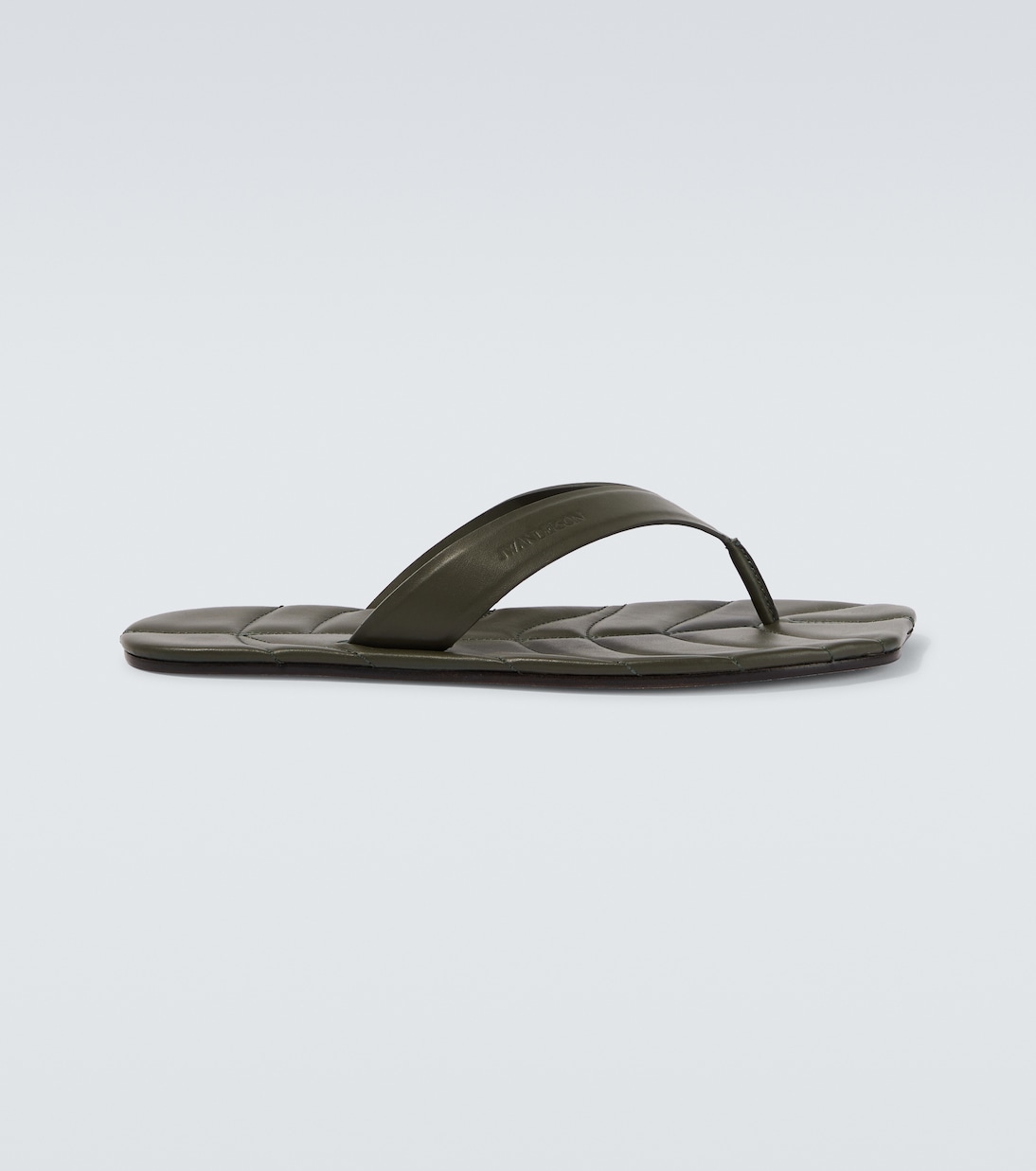 Leaf leather thong sandals | JW Anderson