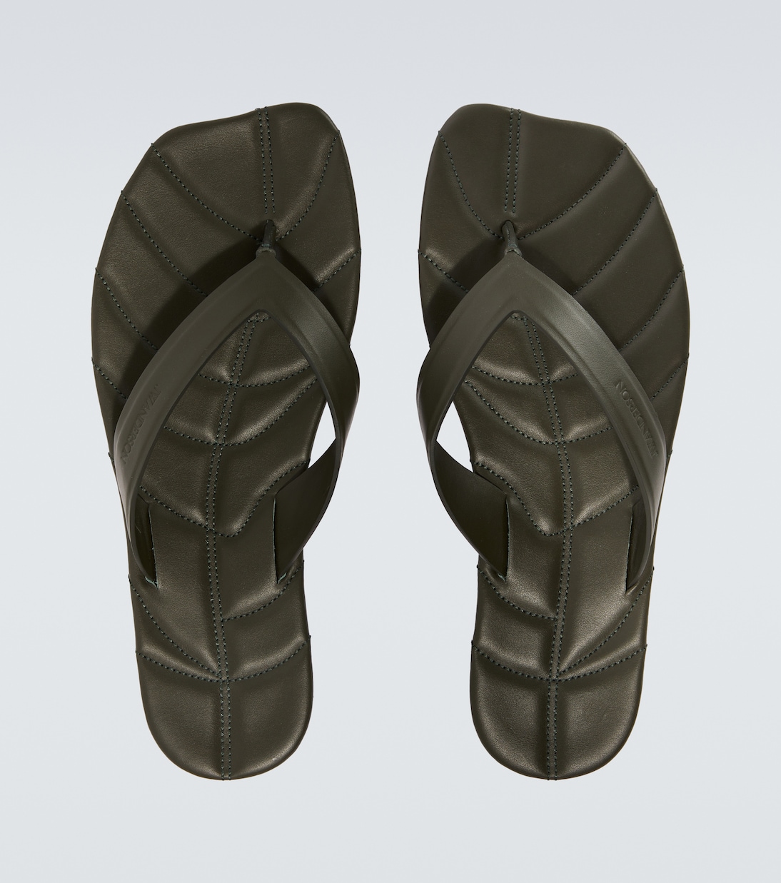 Leaf leather thong sandals | JW Anderson