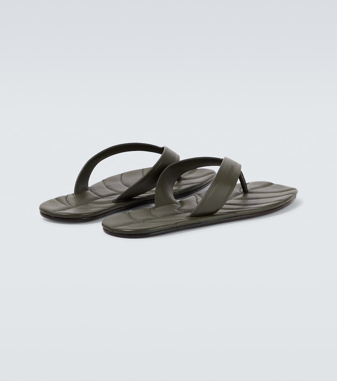 Leaf leather thong sandals | JW Anderson