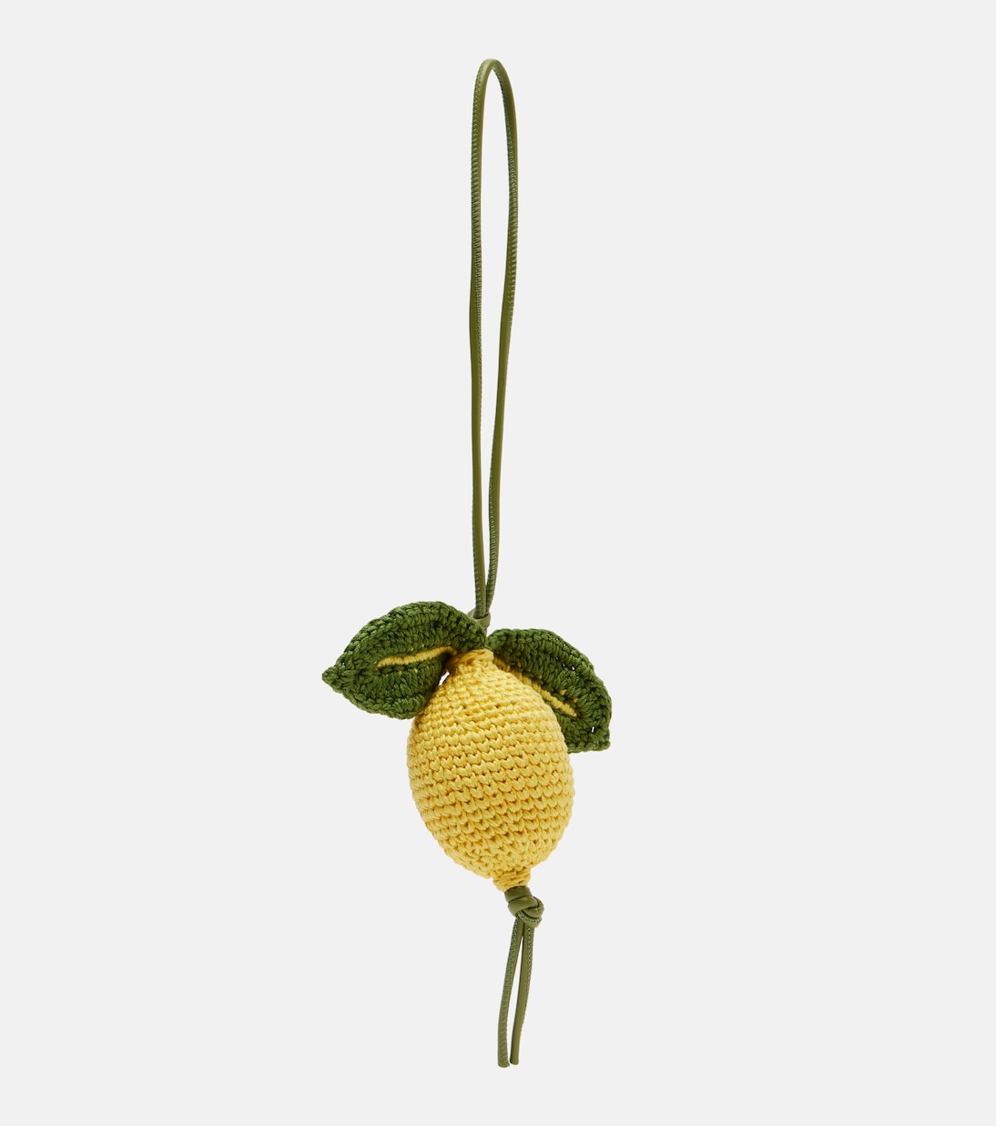 Charm para bolso Lemon de croché | JW Anderson