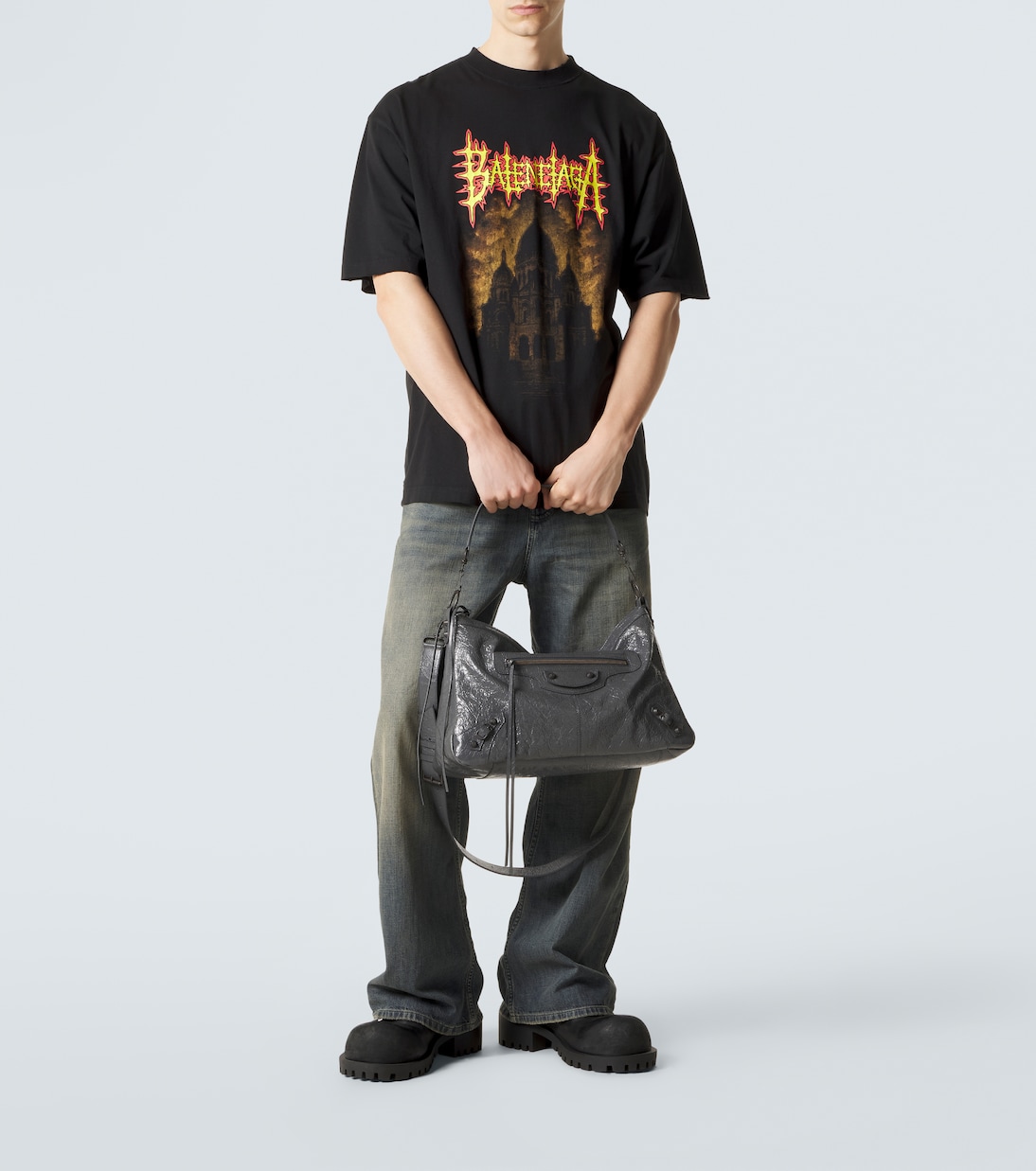 Le City Moto Medium leather shoulder bag | Balenciaga