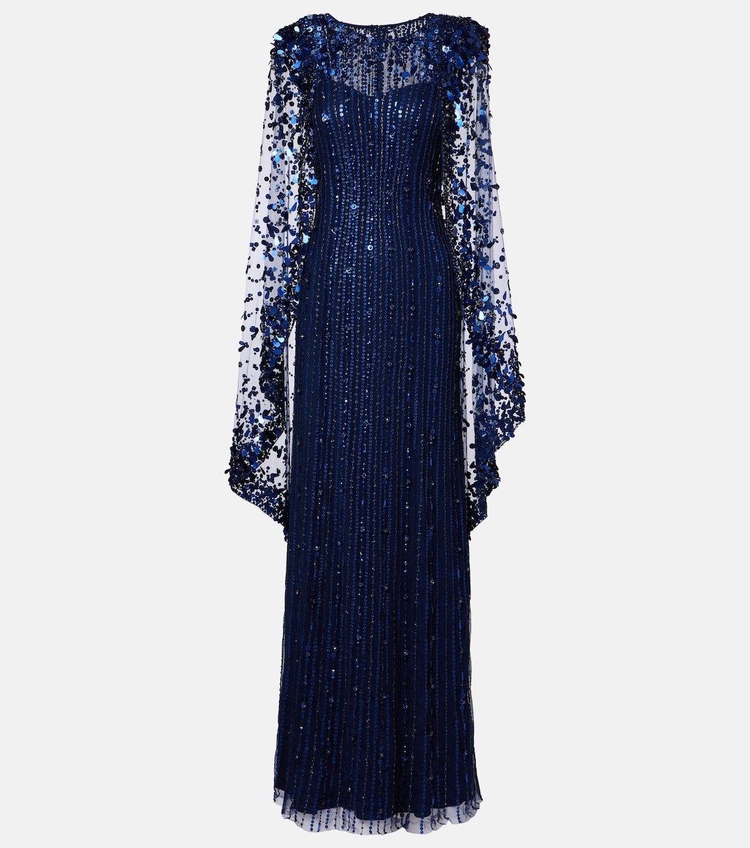 Caped embellished gown | Jenny Packham