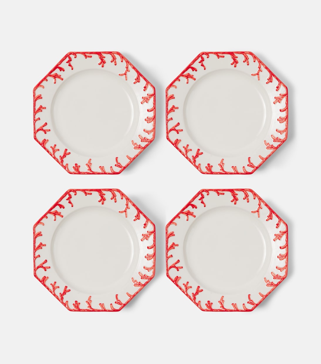 Set of 4 ceramic dinner plates | Les-Ottomans