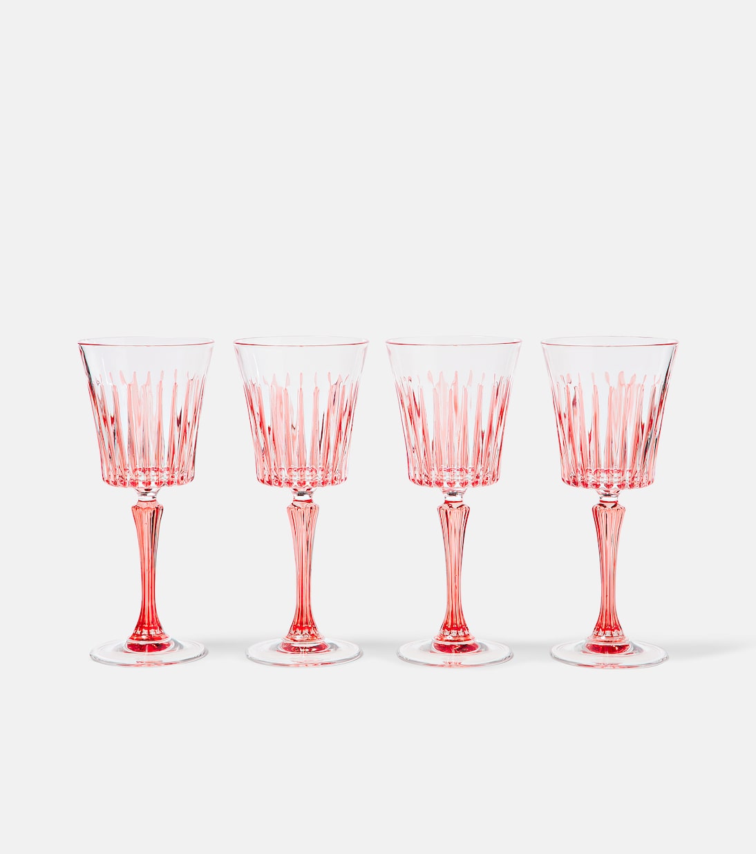 Set of 4 striped crystal wine glasses | Les-Ottomans