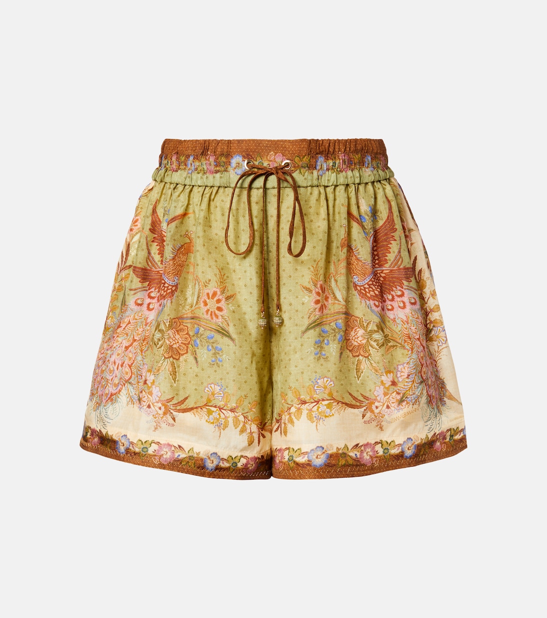Indra printed silk shorts | Zimmermann