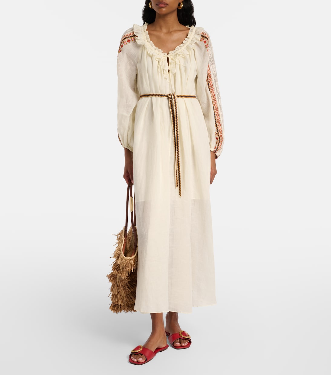 Solena leather slides | Zimmermann