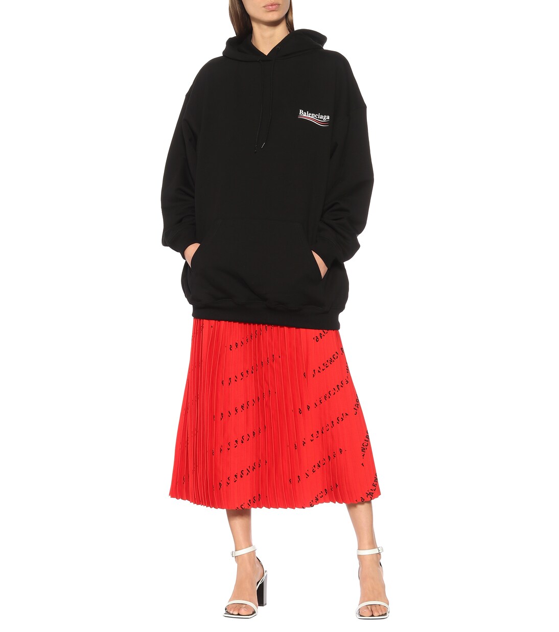 Logo cotton hoodie | Balenciaga