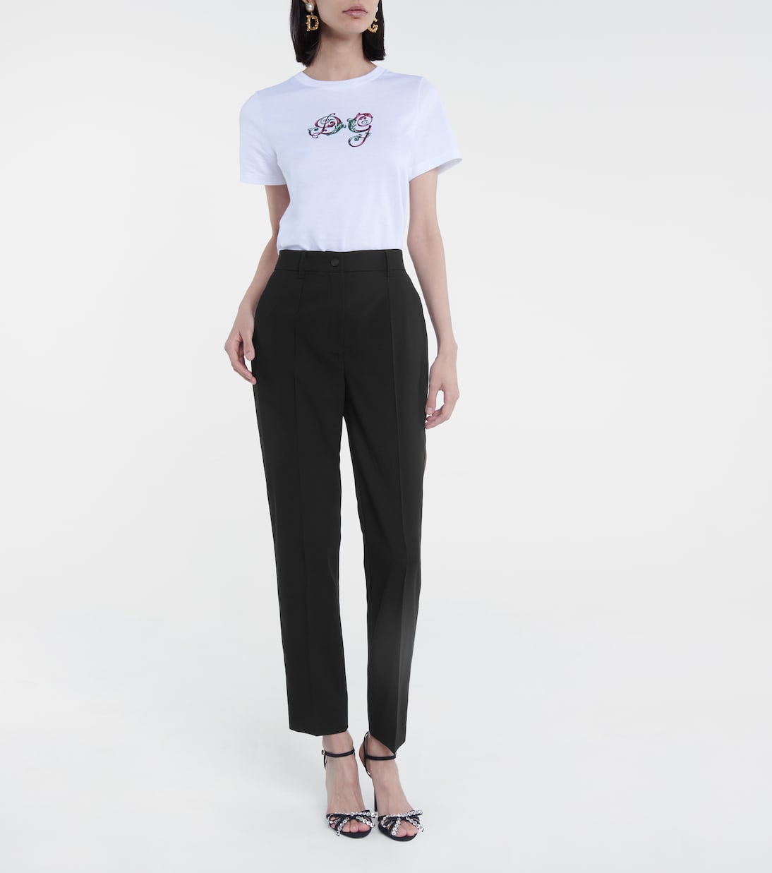 Schmale High-Rise-Hose | Dolce&Gabbana