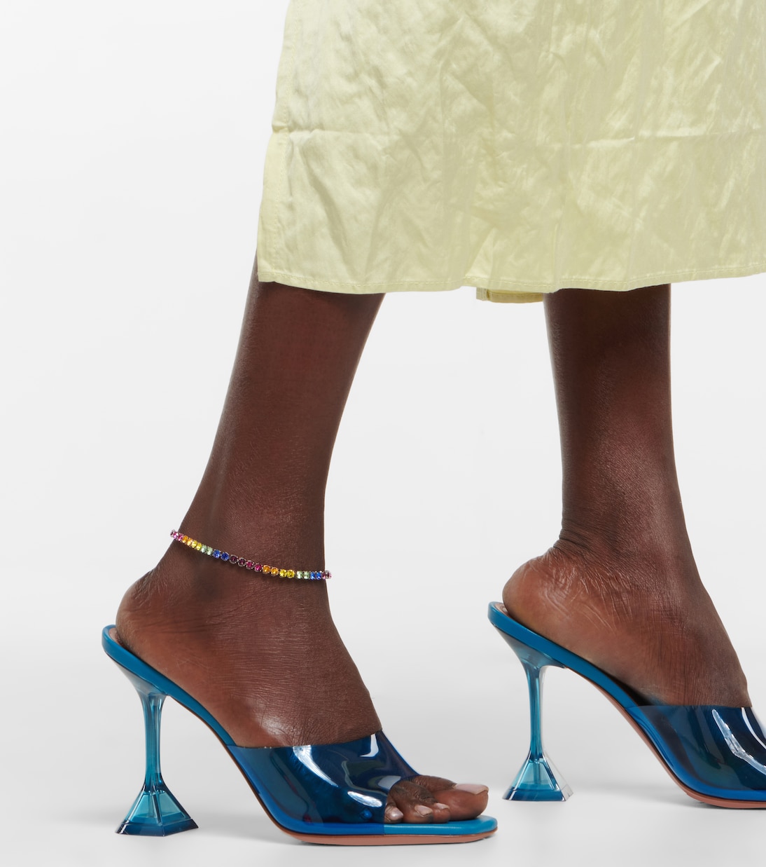 Tennis embellished anklet | Amina Muaddi