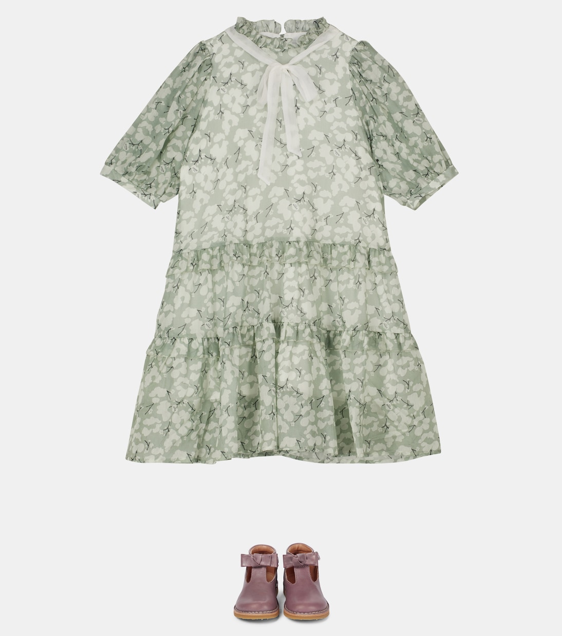 Robe à fleurs en coton et soie | Paade Mode