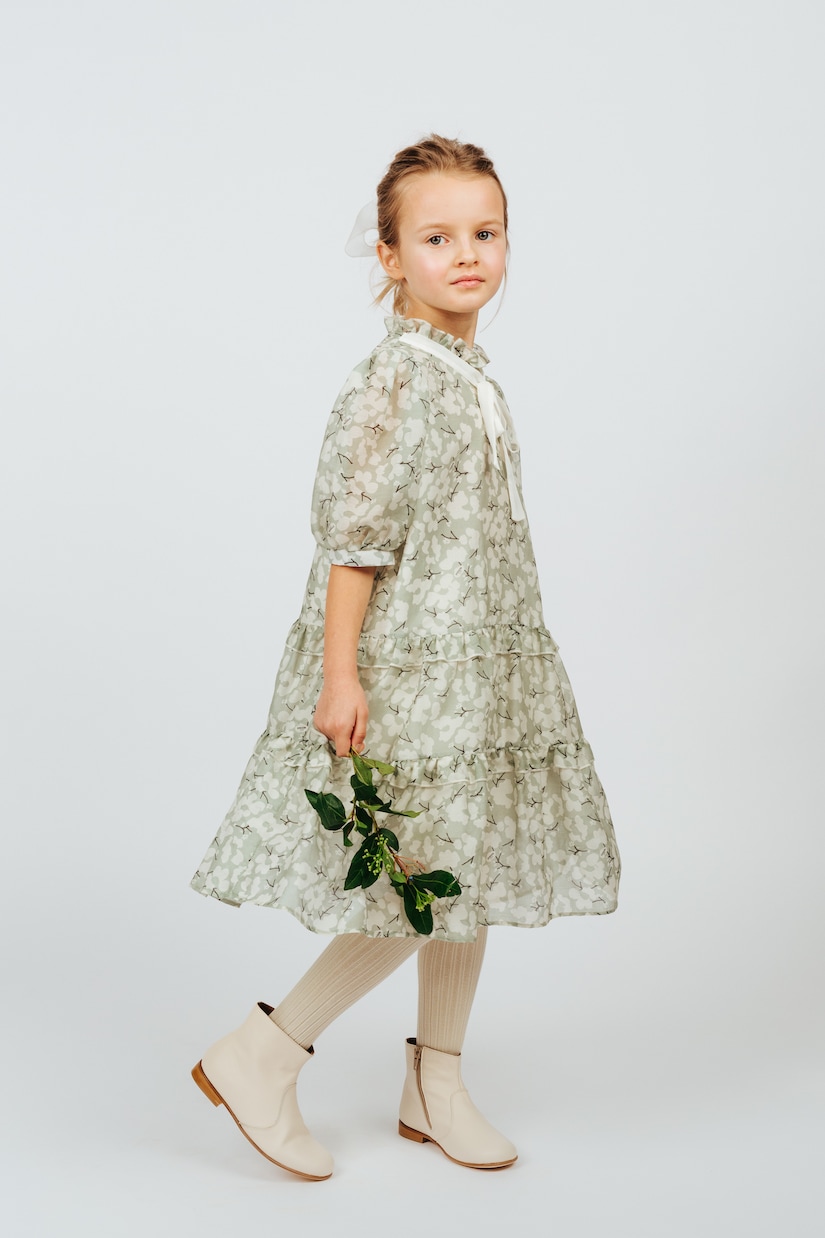 Robe à fleurs en coton et soie | Paade Mode