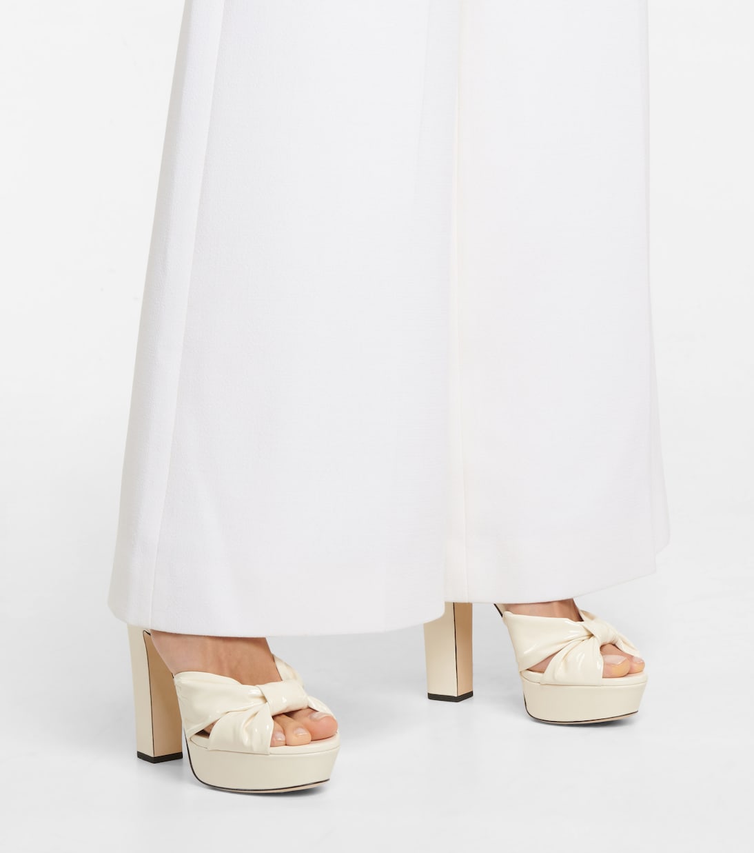 Heloise 120 patent leather platform sandals | Jimmy Choo