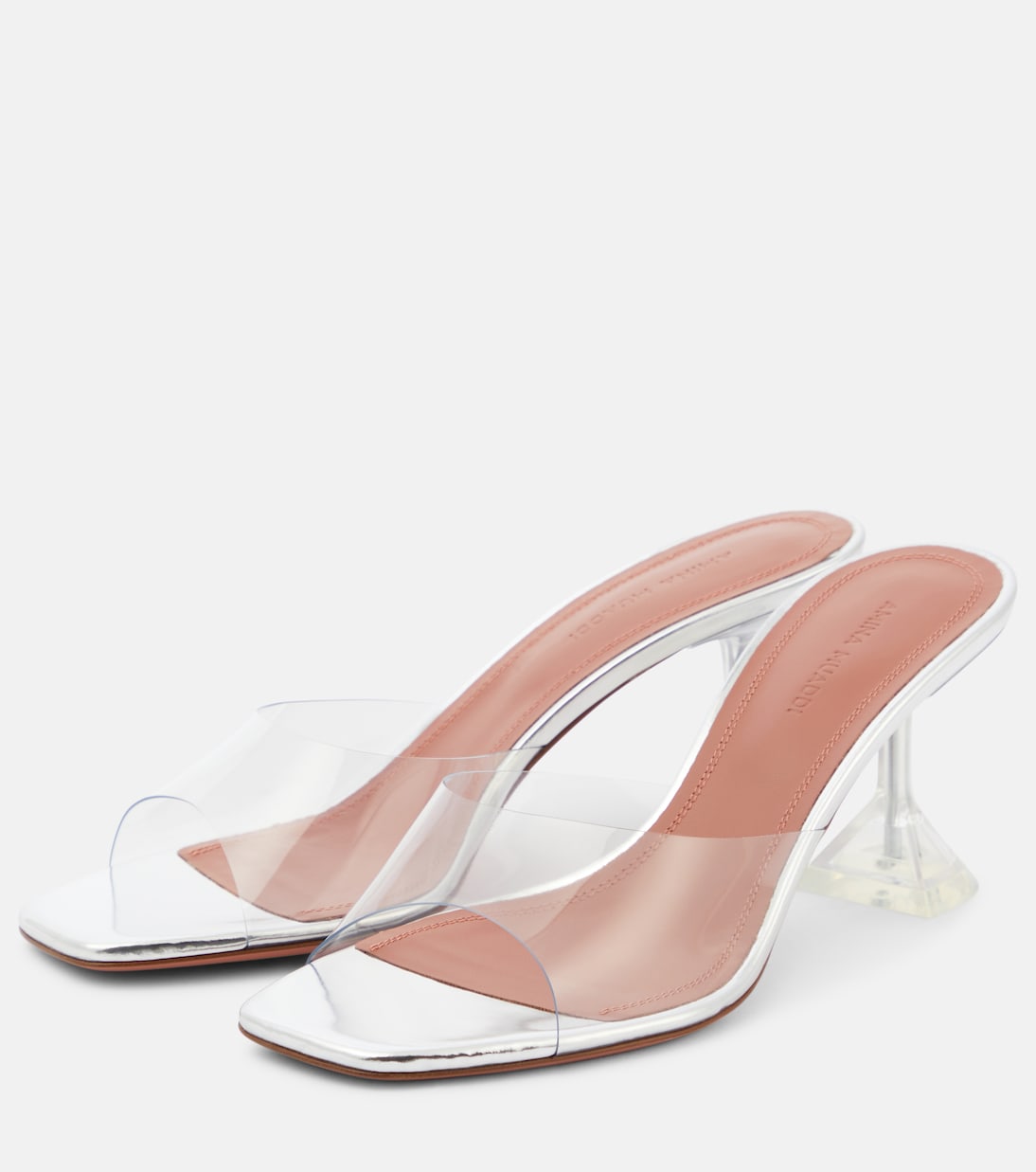 Pantoletten Lupita mit Lackleder | Amina Muaddi