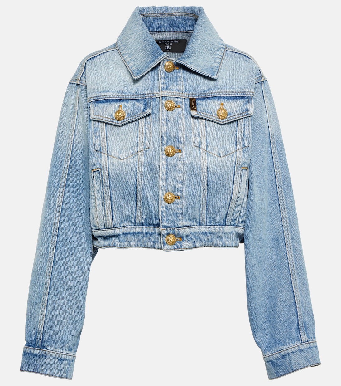 Cropped-Jeansjacke | Balmain