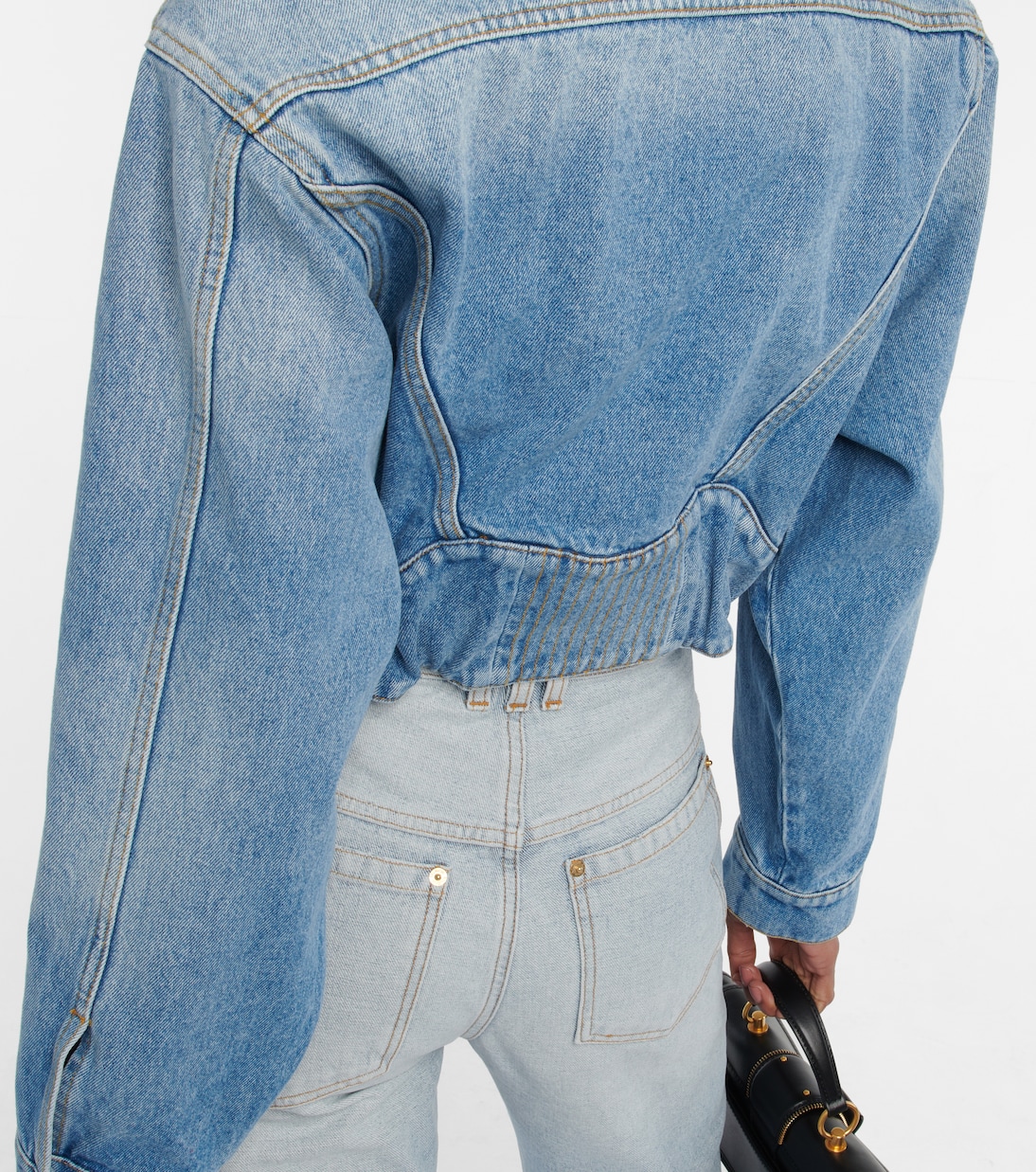 Cropped-Jeansjacke | Balmain