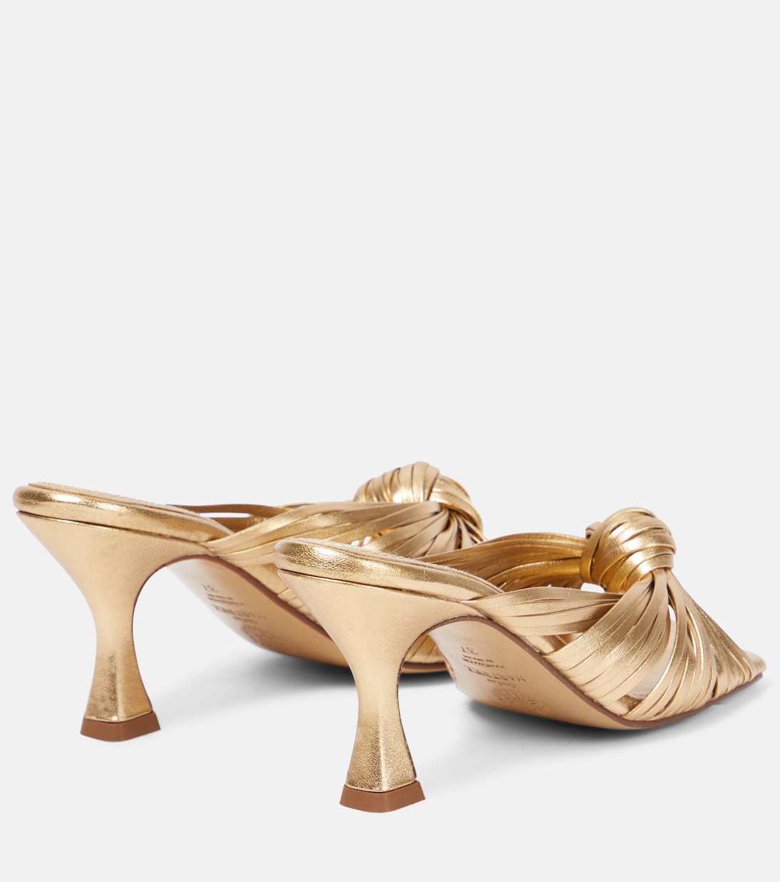 Pantoletten Alcala aus Metallic-Leder | Souliers Martinez