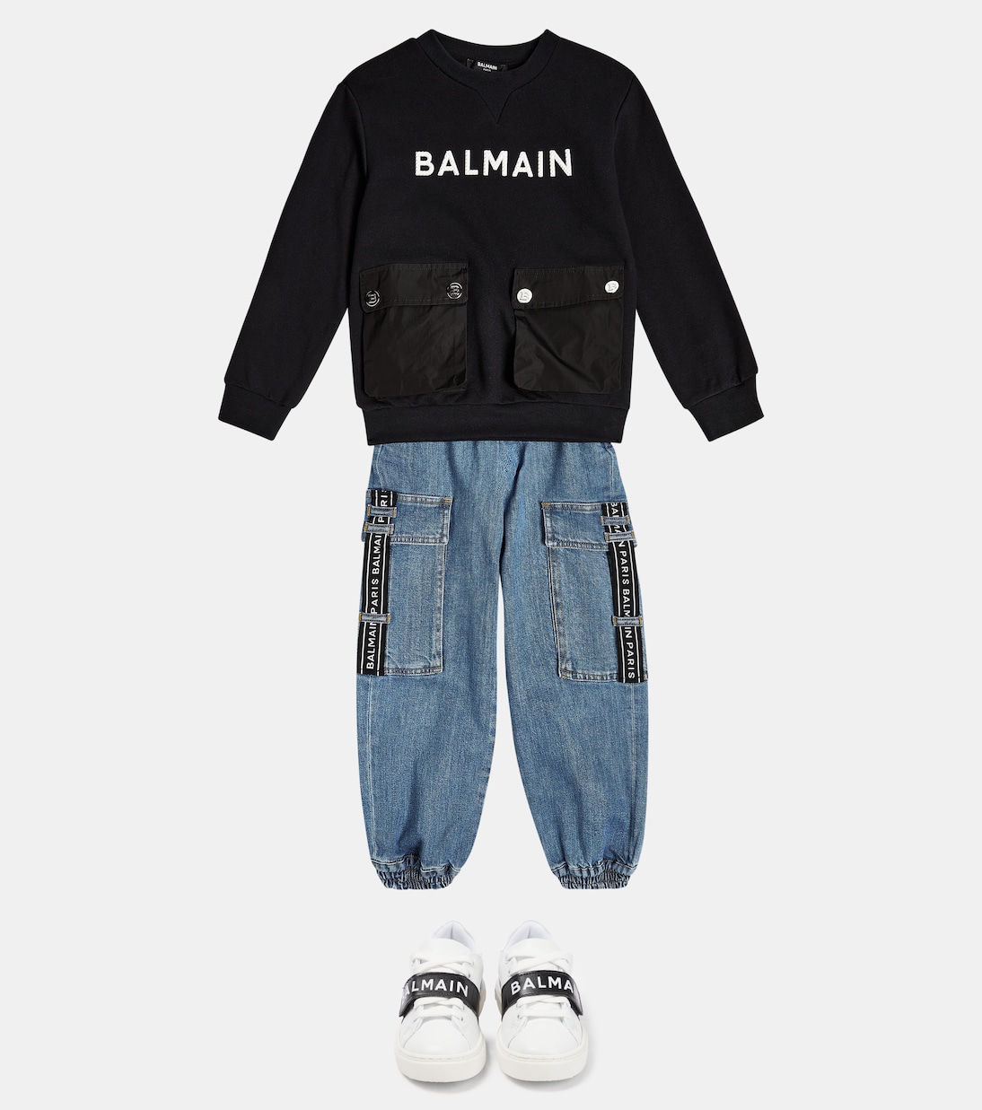 Sweatshirt aus Baumwolle | Balmain Kids